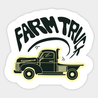 old farm truck Sticker